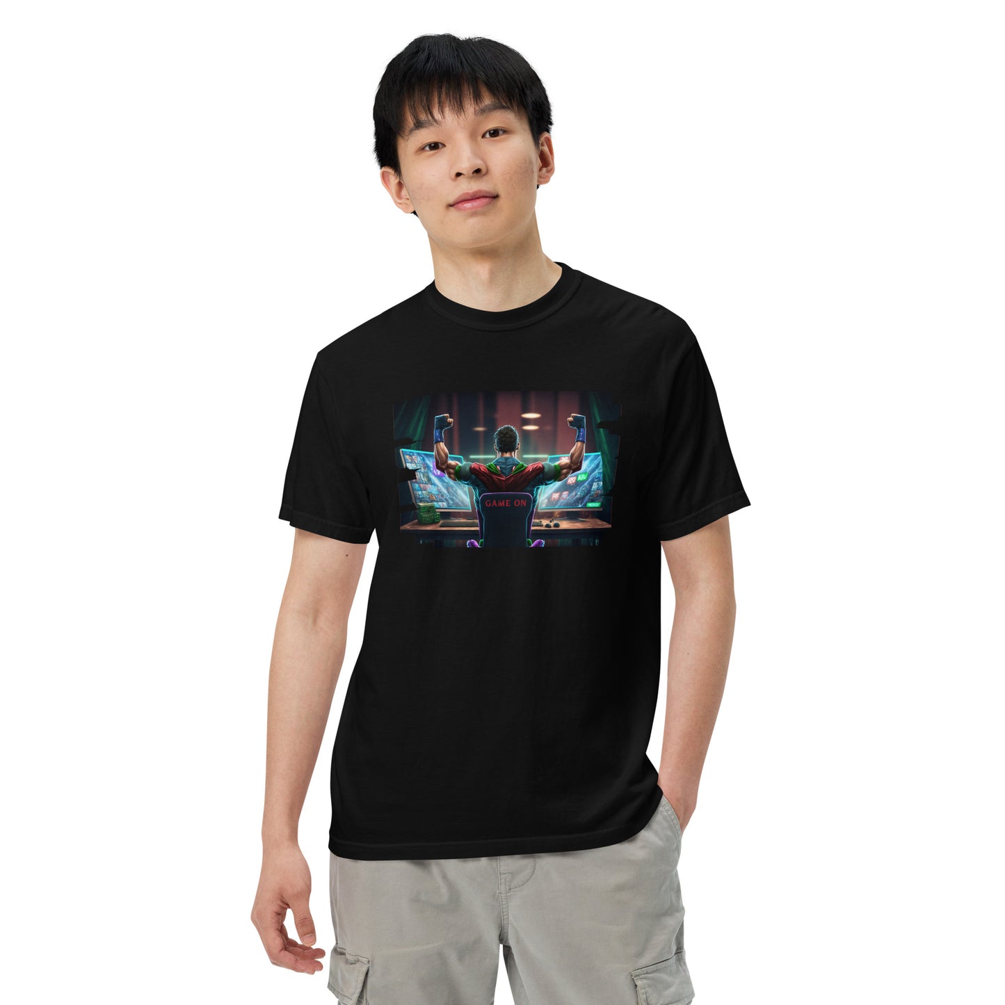 GAME ON Men’s Heavyweight T-shirt