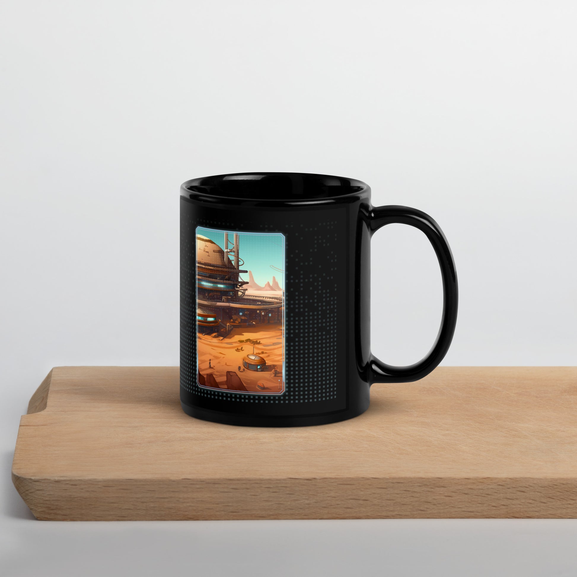 STARVIN MARTIAN Outpost Black Mug