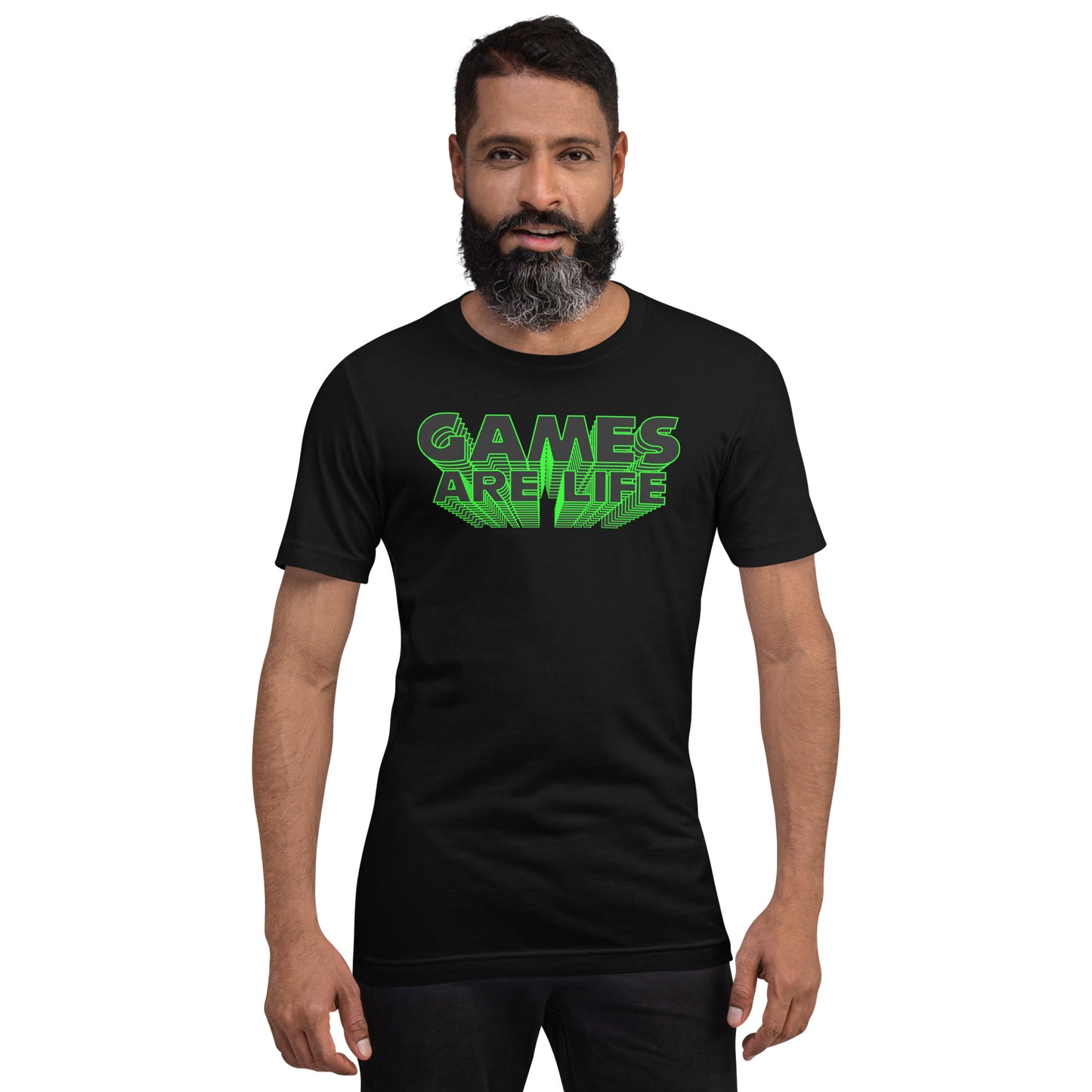 Games Are Life Black Unisex T-shirt